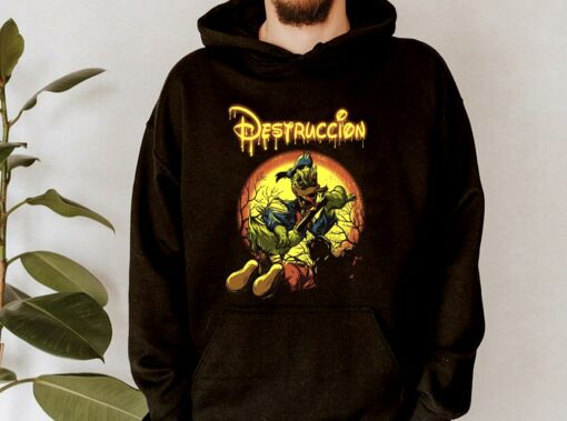 Hot Destruccion Donald Duck Mickey Mouse Shirt, Disney Destruccion Halloween Shirt, Donald Horror Shirt 4