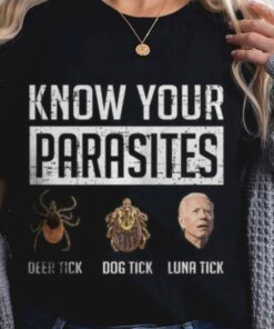Premium Insect Joe Biden Know Your Parasites Deer Tick Dog Tick Luna Tick Shirt 5