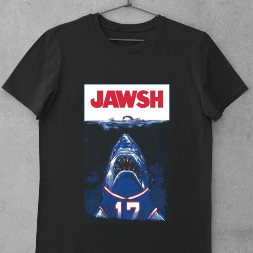 Original Josh Allen No. 17 Buffalo Bills Jawsh Jaws Shirt 1