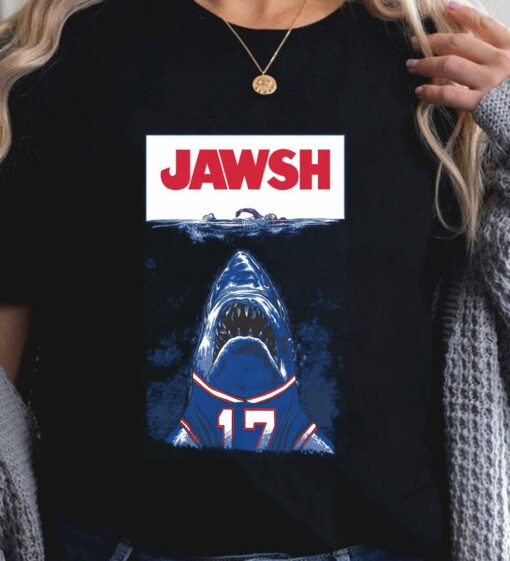 Original Josh Allen No. 17 Buffalo Bills Jawsh Jaws Shirt 2