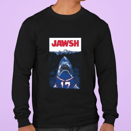 Original Josh Allen No. 17 Buffalo Bills Jawsh Jaws Shirt 3