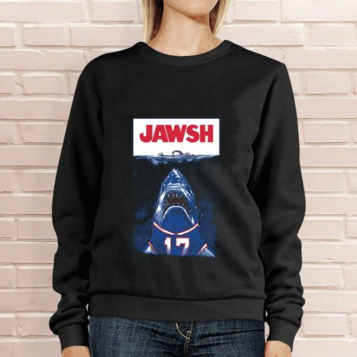 Original Josh Allen No. 17 Buffalo Bills Jawsh Jaws Shirt 4