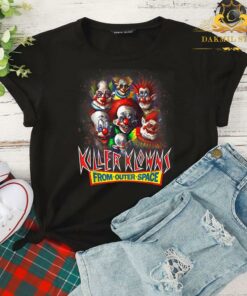 Killer Klowns FromOuter Outer Space Creepy Funny Halloween T-Shirt 4