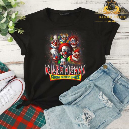 Killer Klowns FromOuter Outer Space Creepy Funny Halloween T-Shirt 2