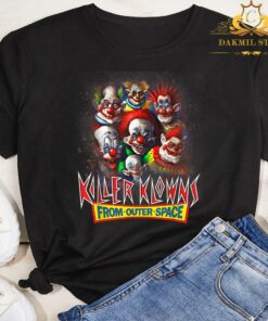 Killer Klowns FromOuter Outer Space Creepy Funny Halloween T-Shirt 5
