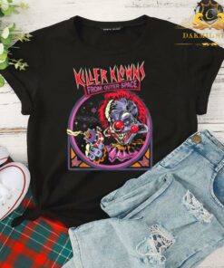 Killer-klowns-from-outer-space-alien clown Shirt,Halloween Horror Shirt, Horror Movie Fan Tee 4