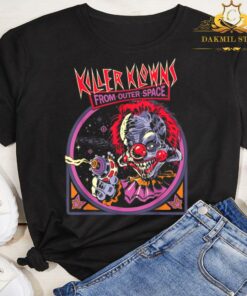 Killer-klowns-from-outer-space-alien clown Shirt,Halloween Horror Shirt, Horror Movie Fan Tee 5