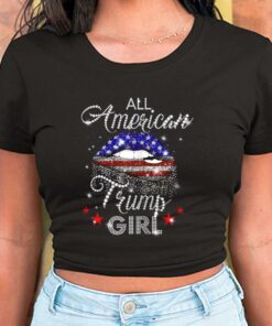Lip All American Trump Girl Usa Flag Shirt, All American Trump Girl Shirt, Trump Girl Usa Flag For Men Shirt 5