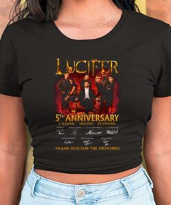 Lucifer 5th Anniversary 2016 2021 Thank You For The Memories Shirt, Lucifer For Men Shirt 5