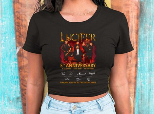 Lucifer 5th Anniversary 2016 2021 Thank You For The Memories Shirt, Lucifer For Men Shirt 2