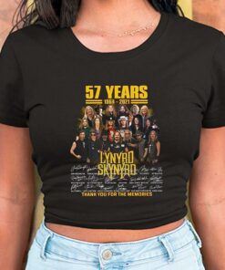 Lynyrd Skynyrd Shirt, 57 Years 1964 2021 Lynyrd Skynyrd Thank You For The Memories Shirt, Rock Band Lynyrd Skynyrd For Men Shirt 5