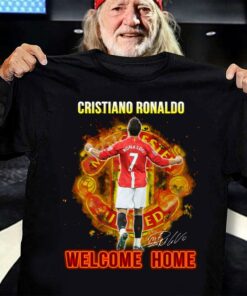 Best Manchester United Cristiano Ronaldo CR7 Welcome Home Signature Shirt 6