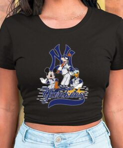 Mickey Mouse Pluto Donald Duck New York Yankees Shirt, New York Yankees For Men Shirt 5