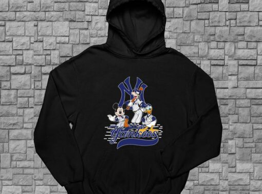Mickey Mouse Pluto Donald Duck New York Yankees Shirt, New York Yankees For Men Shirt 4