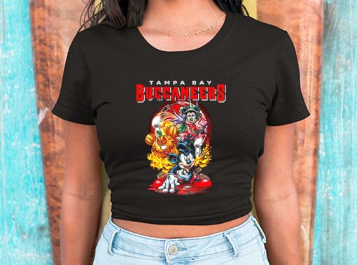 Mickey Mouse Pumpkin Halloween With Tampa Bay Buccaneers 2021 Shirt, Mickey Mouse Pumpkin Halloween For Men Shirt 2