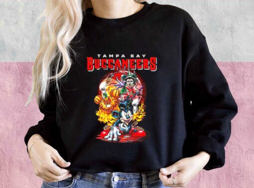 Mickey Mouse Pumpkin Halloween With Tampa Bay Buccaneers 2021 Shirt, Mickey Mouse Pumpkin Halloween For Men Shirt 3