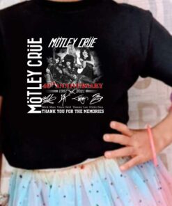 Motley Crue Signatures shirt, Thank You Memories Motley Crue 40th Anniversary 1981 2021 Shirt 7