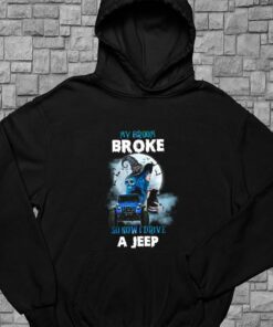 My Broom Broke So Now Drive A Jeep Shirt, Halloween For Men Shirt 7