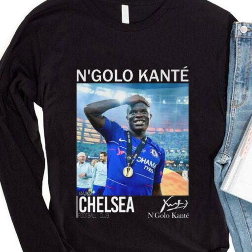 Premium N' Golo Kante Chelsea Football Club Signature Shirt 4