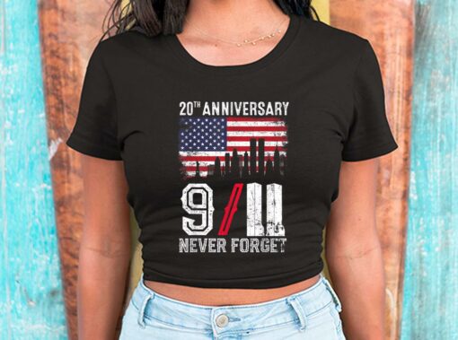 Never Forget 911 Shirt, USA Flag Patriotic Shirt, 9-11 Anniversary For Men Shirt 2