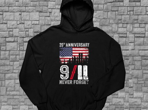 Never Forget 911 Shirt, USA Flag Patriotic Shirt, 9-11 Anniversary For Men Shirt 4