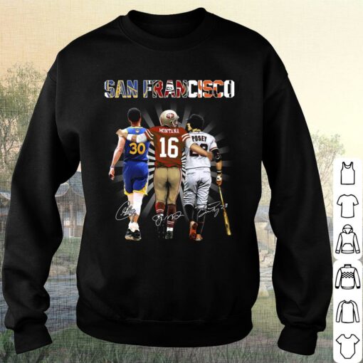 Official San Francisco Team Sport Shirt, Stephen Curry Buster Posey Joe Montana Shirt 3