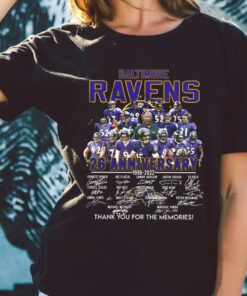 Original Baltimore Ravens 26Th Anniversary 1996 2022 Thank You For The Memories Shirt, Baltimore Ravens 26Th Anniversary Shirt 5