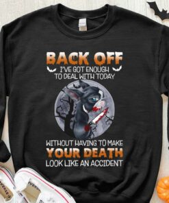 Original Chihuahua Michael myers Halloween Shirt, Chihuahua Back Off I've Got Enough Shirt 6