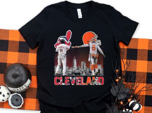 Original Cleveland Indians Ramirez And Cleveland Browns Mayfield Shirt, Jose Ramirez and Baker Mayfield Shirt 1
