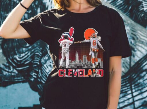Original Cleveland Indians Ramirez And Cleveland Browns Mayfield Shirt, Jose Ramirez and Baker Mayfield Shirt 2