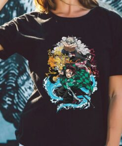 Original Demon Slayer Kimetsu no Yaiba Shirt, Tanjiro Kamado and Friends Shirt, Demon Slayer Character Shirt 5