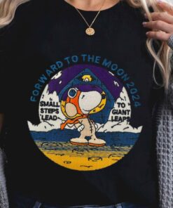 Official Peanuts Snoopy Forward To The Moon 2024 Small Steps Lead To Giant Leaps Shirt 5