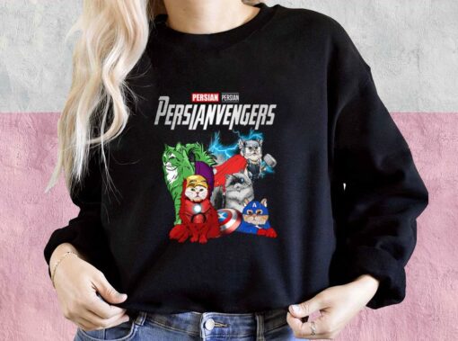 Persianvengers Shirt, Marvel Avengers Persian Shirt, Marvel Avengers Cat Shirt, Persian Cat Avengers For Men Shirt 3