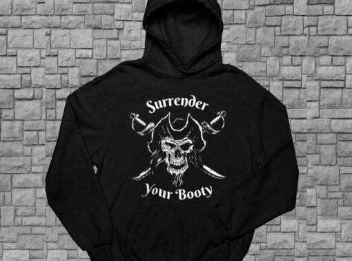 Pirate Day Shirt, Surrender Your Booty Shirt, Pirate Skull For Men Shirt 4