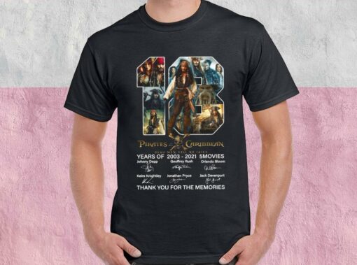 Pirates Of The Caribbean Sparrow 18th Anniversary Shirt, Captain Jack Sparrow Shirt, Jack Sparrow For Men Shirt 1
