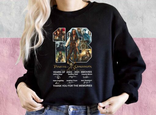 Pirates Of The Caribbean Sparrow 18th Anniversary Shirt, Captain Jack Sparrow Shirt, Jack Sparrow For Men Shirt 3