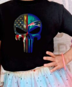 Punisher Skull Mix Shirt, Punisher Skull American Flag New England Patriots Shirt 7