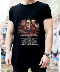 Official RIP Bobby Bowden Florida State Seminoles 1929-2021 Signature Thank You For The Memories Shirt 5