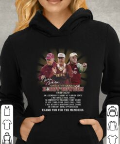 Official RIP Bobby Bowden Florida State Seminoles 1929-2021 Signature Thank You For The Memories Shirt 7