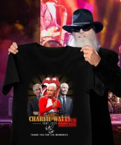 Best RIP Charlie Watts The Rolling Stones rock band signature thank memories shirt 6