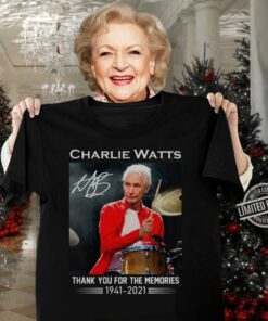 Official Rest In Peace Charlie Watts The Rolling Stones Band Thank Memories Signature Shirt 6