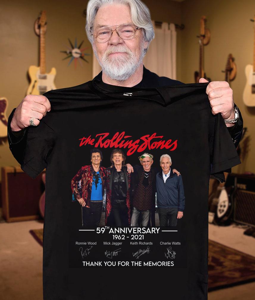 Rest In Peace Charlie Watts The Rolling Stones band 59th anniversary 1962-2021 signatures shirt Hot Rest In Peace Charlie Watts The Rolling Stones band 59th anniversary 1962-2021 signatures shirt 3