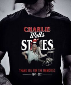 Best Rip Charlie Watts Rolling Stones Thank You For Memories Legend Signature shirt 5