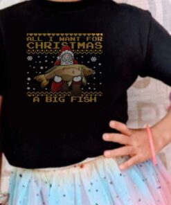 Santa Claus A Bigfish Chrismast Shirt, Fisherman All I Want For Christmas Is A Big Fish Sweater 3 Santa Claus A Bigfish Chrismast Shirt, Fisherman All I Want For Christmas Is A Big Fish Sweater 7