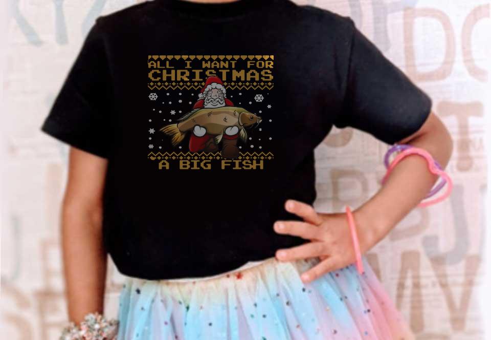 Santa Claus A Bigfish Chrismast Shirt, Fisherman All I Want For Christmas Is A Big Fish Sweater Santa Claus A Bigfish Chrismast Shirt, Fisherman All I Want For Christmas Is A Big Fish Sweater 4