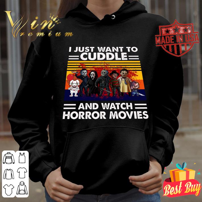 Official Scariest Horror Villains I Just Want To Cuddle And Watch Horror Movies Vintage Shirt 5 Trending fashion news Scariest Horror Villains I Just Want To Cuddle And Watch Horror Movies Vintage Shirt