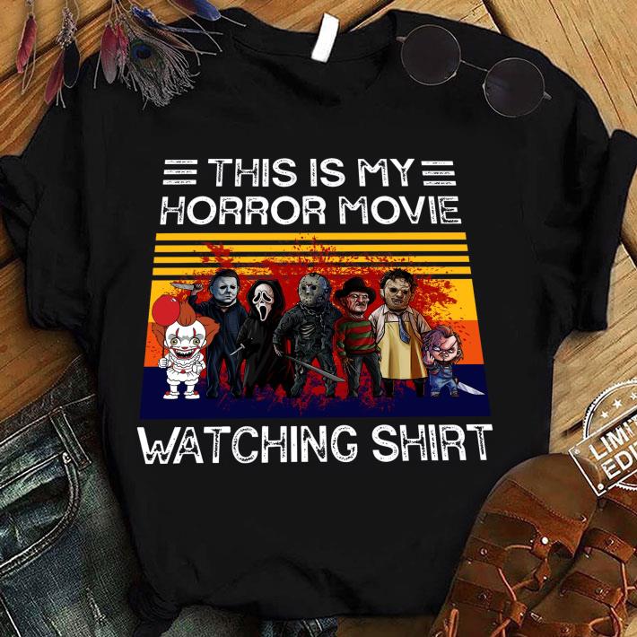 Hot Scariest Horror Villains This Is My Horror Movie Watching Shirt 1 Trending fashion news