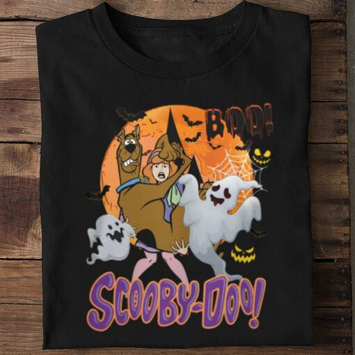Original Scooby Doo Daphne Blake Scooby-Doo Boo Ghost Halloween Shirt 2