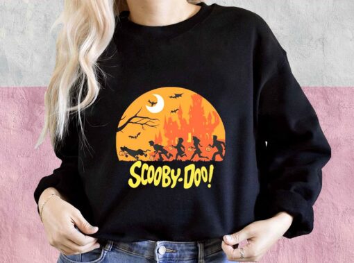 Scooby Doo Moon Happy Halloween Shirt, Happy Halloween Scooby Doo Moon For Men Shirt 3