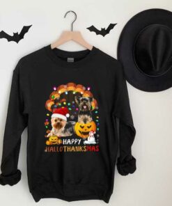 Shih Tzu Pumpkins Ornament Hallothanksmas Shirt, Two Shih Tzu Happy Hallothanksmas Shirt 2 Shih Tzu Pumpkins Ornament Hallothanksmas Shirt, Two Shih Tzu Happy Hallothanksmas Shirt 6